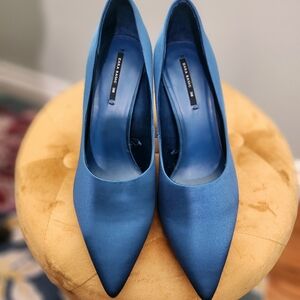 Zara Sophisticated Azure Heels